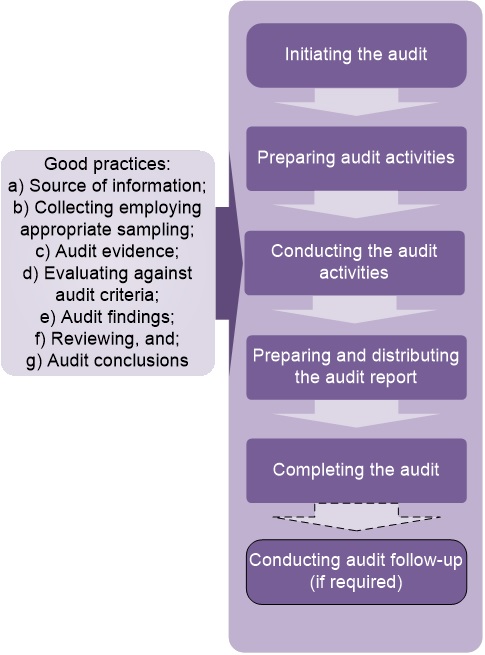 ISO internal audit flowchart graphic 2