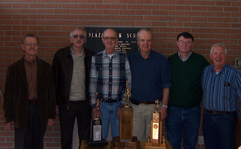 The 1959 State Championship Team with their Trophies