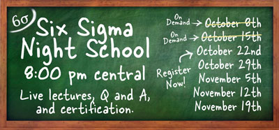 Six Sigma Night School!